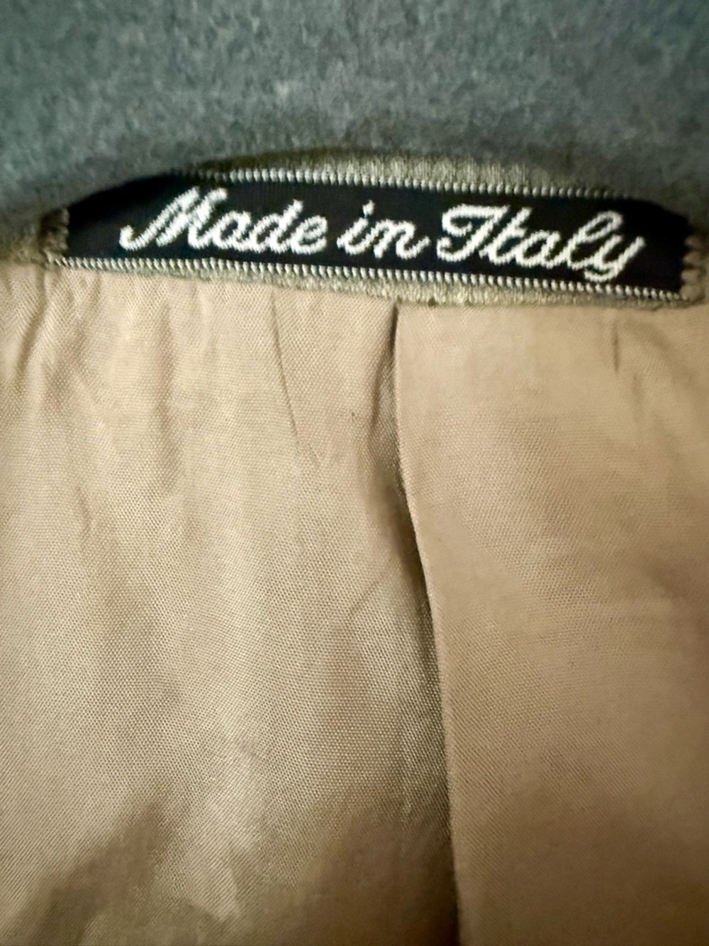 Vintage Calvin Klein Collection x Holt Renfrew Tan Italian Wool Blend Sport Coat - Picture 3 of 10